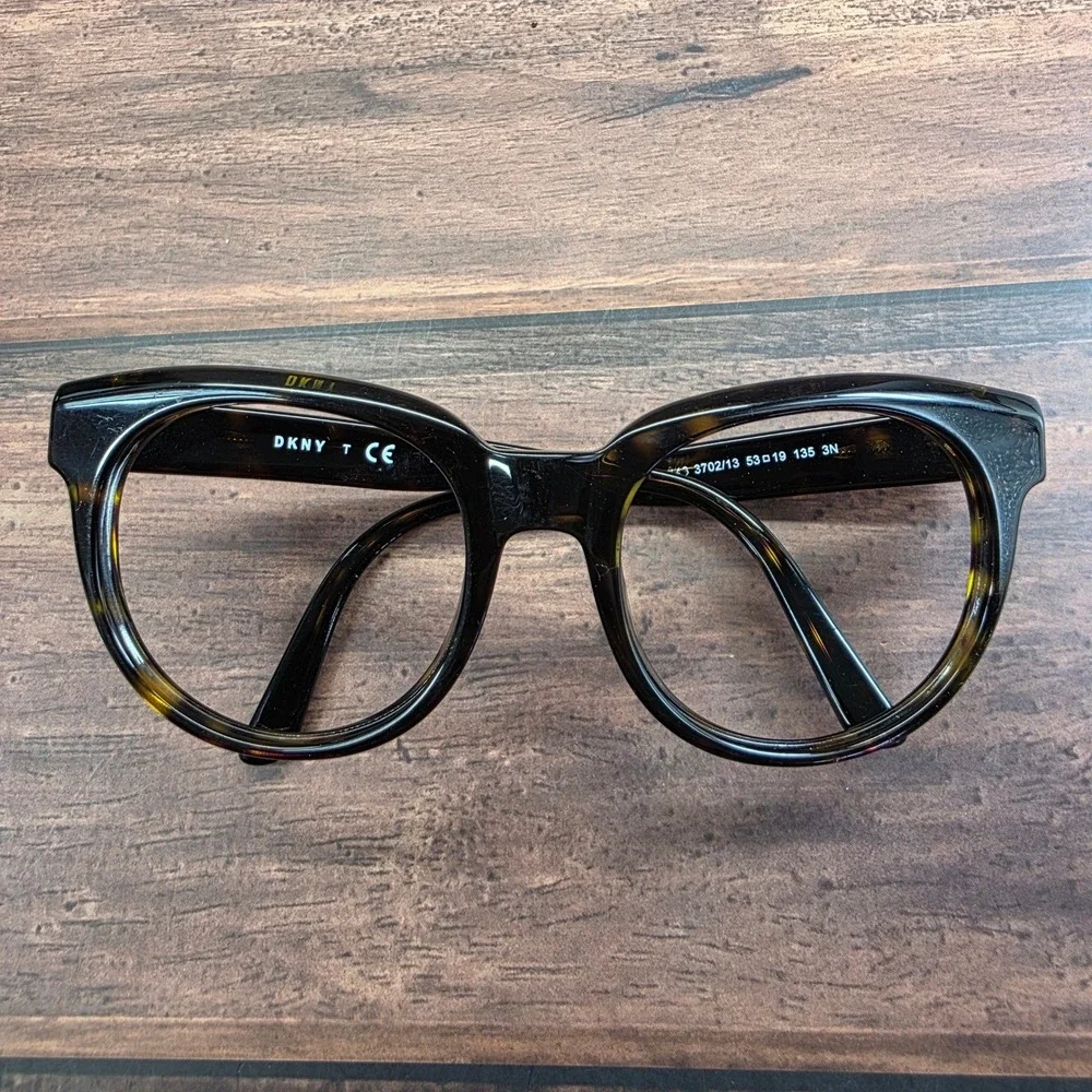 DKNY DY 4143 3702/13 Dark Tortoise Round‎ Cat Eye Eyeglasses 53-19-135